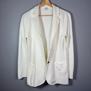 J. Crew Cream Blazer Cardigan